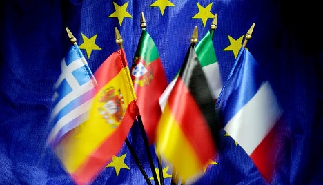 EU flags by Philippe Huguen AFP
